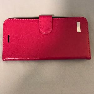 Pink Cell phone wallet.